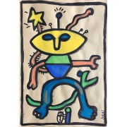 juhel_02_huile_sur_papier_kraft_2005_30x21