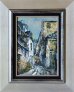 besse 02b huile sur bois 27x19 rue du Maure Vieux Paris 